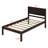 Wooden Platform Bed with Headboard-798592106