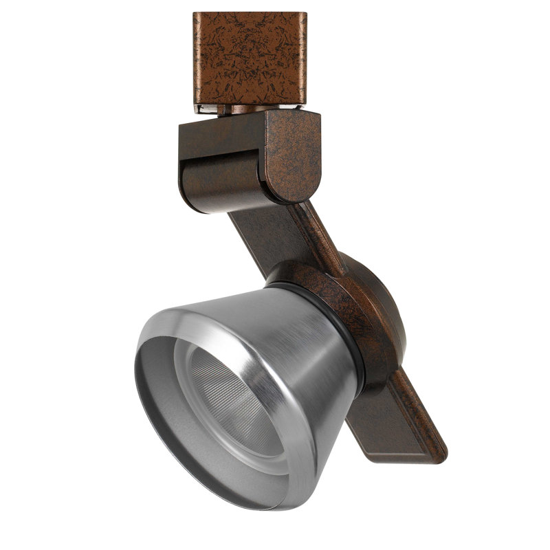 Tête de luminaire de rail del, Acier brossé, Rouille