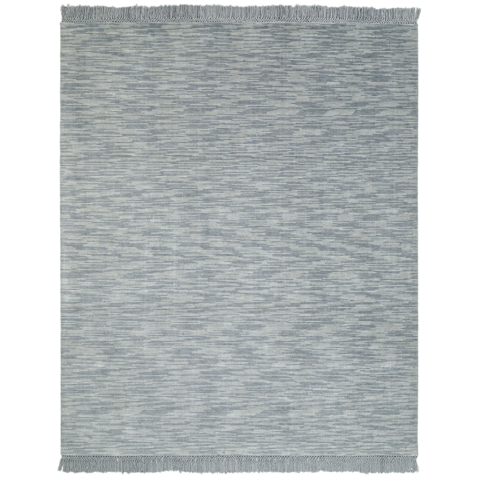 Liska Hand Loomed Wool Gray Rug, Rectangle 7'9" x 9'9"