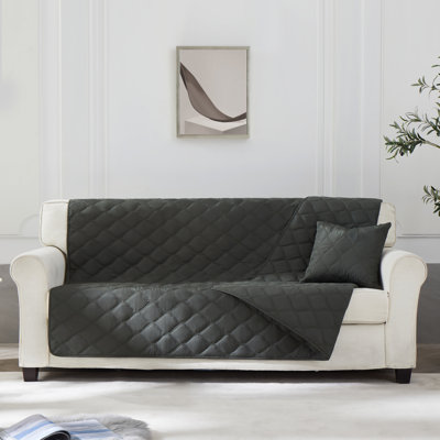 Polyester Box Cushion Sofa Slipcover