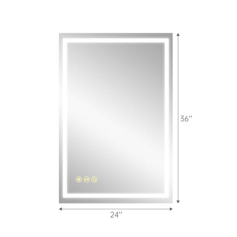 Flat Wall Mirror, 36" x 24"