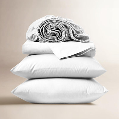 100% Organic Cotton Cool & Crisp Percale Weave Sheet Set - Sleep by Wayfair™
