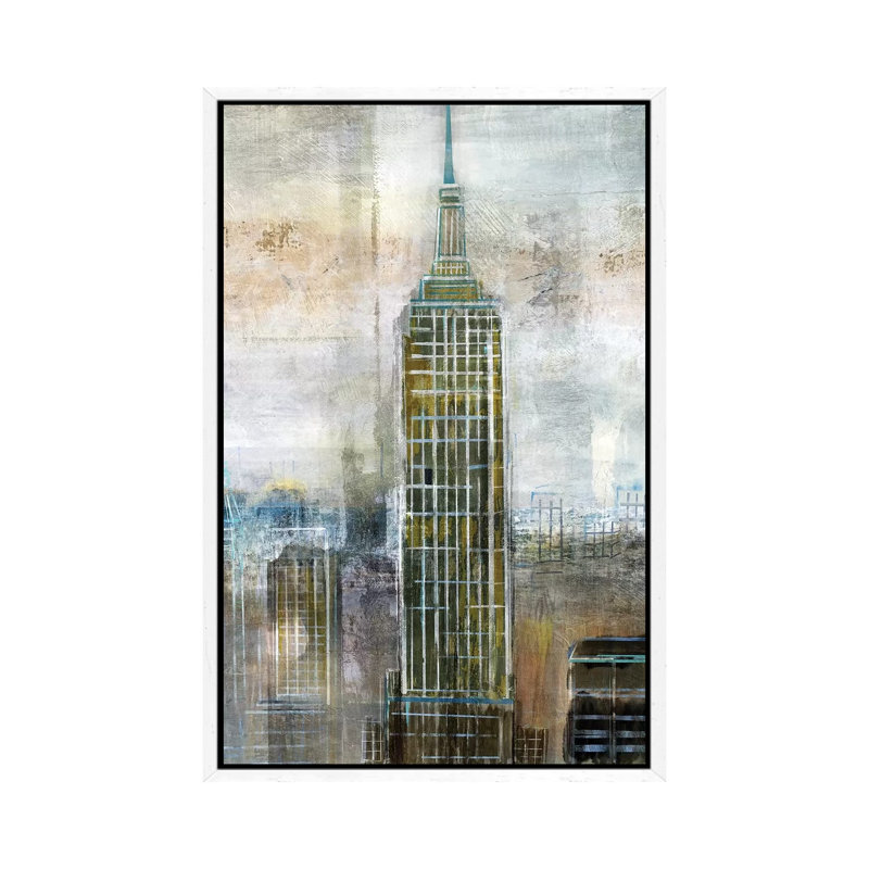 City Contrast by Nan - Print on Canvas, White Framed, 101.6 cm H x 66.04 cm W