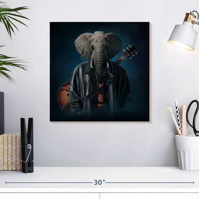 Ketti Elephice Cooper, 16" H x 16" W