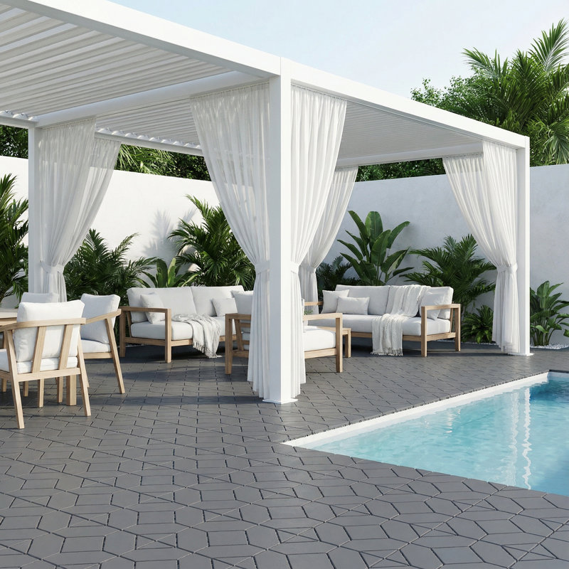 30.5 L x 30.5 W Interlocking Deck, Grey