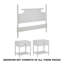 Gojko Headboard with Two Nightstands