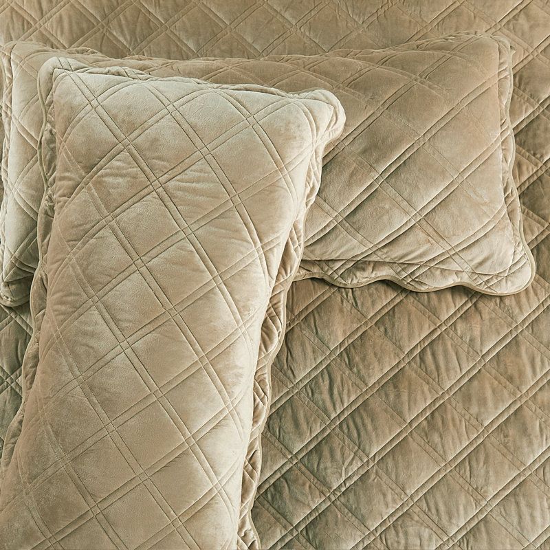 Ensemble de couette surdimensionné de 4 pièces en microfibre douce, Couette queen + 2 taies d'oreiller standard + cous, Taupe