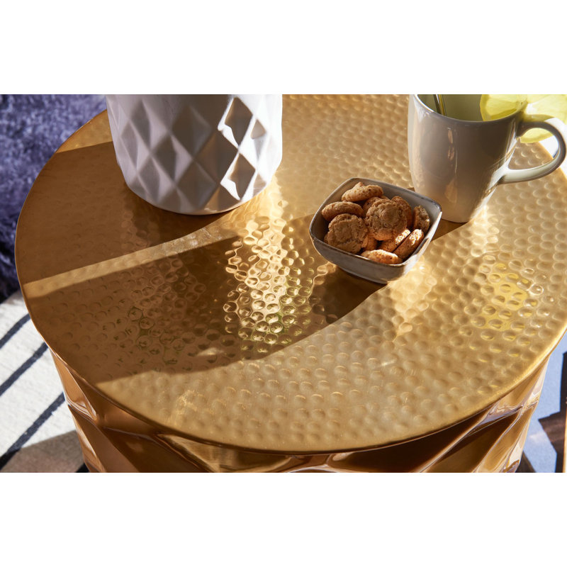 Adelene Solid Coffee Table, Gold