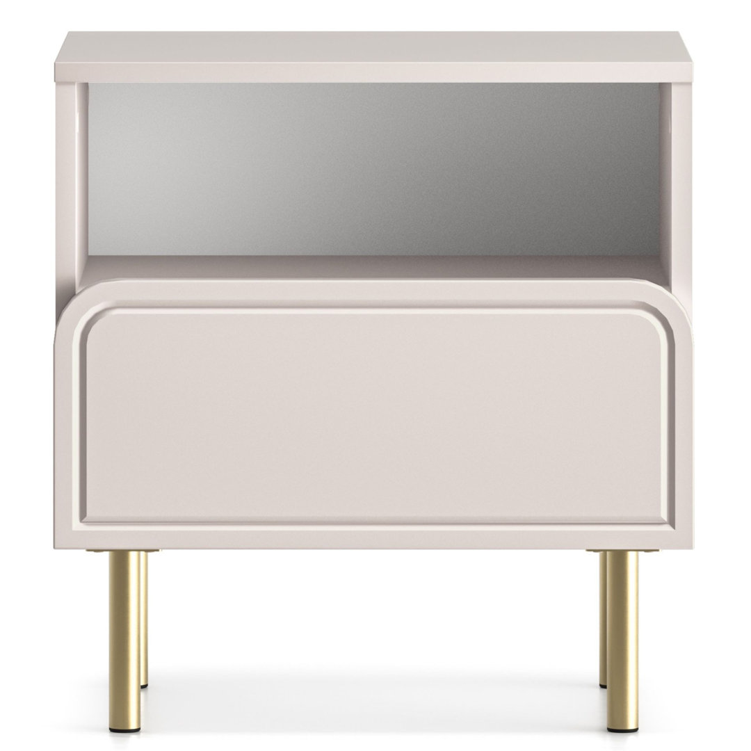 50cm W Manufactured Wood Bedside Table