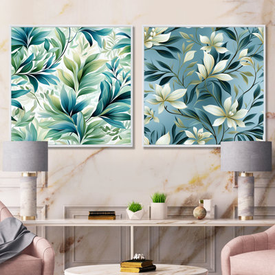 Alycia - ensemble de 2 reproductions d'art sur plantes