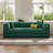 78.7in Green Corduroy Fabric Sofa Bed, Compact Living Room Sofa, 5-In-1 Design Convertible Sofa With 2 Pillows, No Assembly Required, Boneless Couch, Pet-Friendly, Removable Fabric-943714037-943714038-943714039