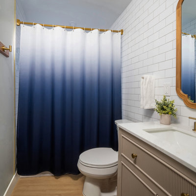 71x74 Parke Ombre Shower Curtain - Water Resistant - 100% Polyester Fabric