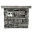 Foyer carré 30 po gris - 40 000 matériaux. Profitez de nuits douillettes dans votre cour au propane dans votre cour, gris. Aucun assemblage requis. Oxyde de magnésium pour une utilisation durable dans les jardins