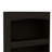 Bookcase, Three Shelves, Double Door Cabinet, Metal Hardware, Black