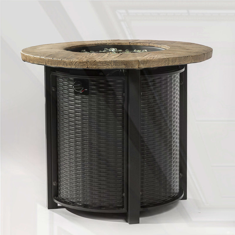 30inch Round Fire Pit Table Propane Fire Table