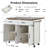 53.5''Farmhouse Kitchen Island With Power Outlet-523955785
