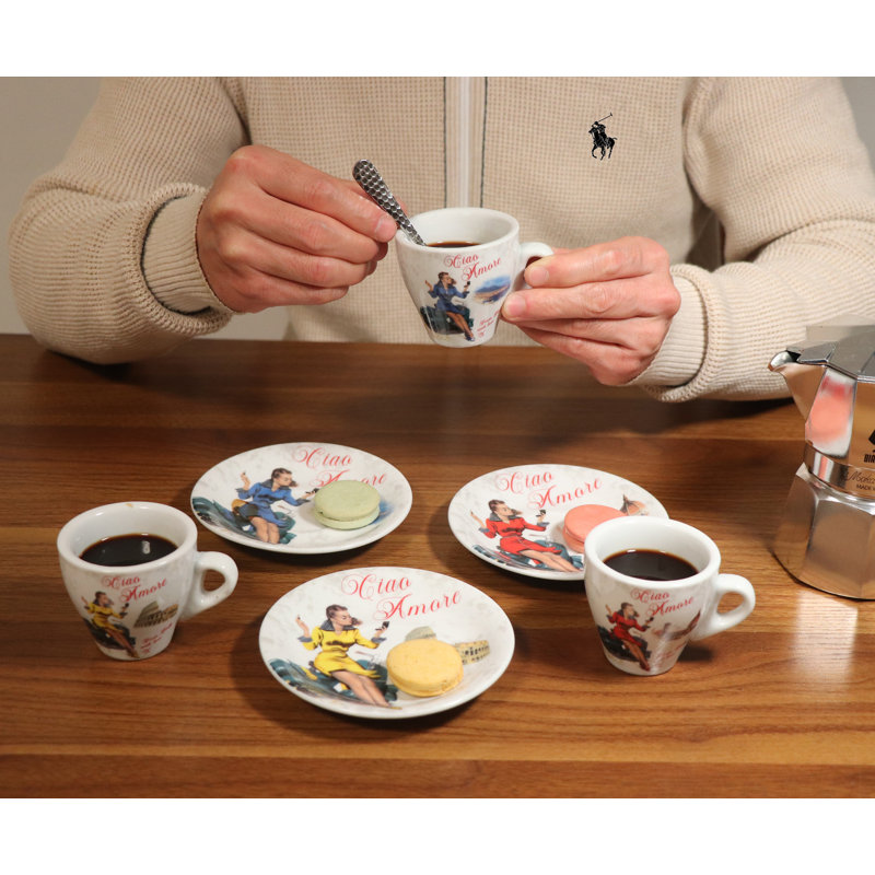 Ensemble de 6 cuillères à espresso texturées de 4,5 pouces Lorren Home Trends, Argent argent