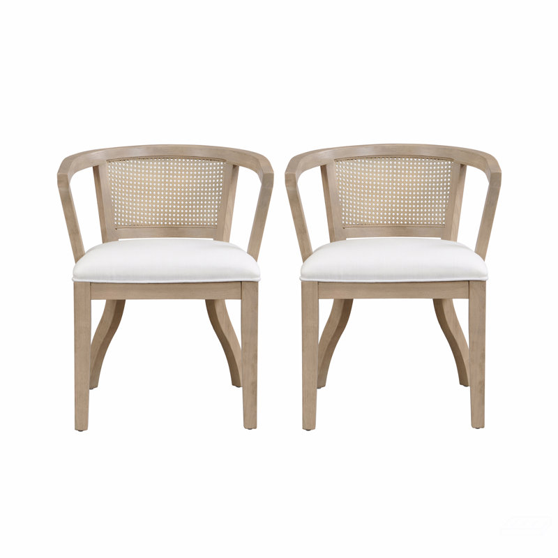 Chaise de salle à manger avec accoudoirs (ensemble de 2)
