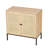 Set of 2 Rolland A Console Table Side Table with Rattan Door Buffet Cabinet Sideboard Cabinet
