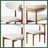 Mid-Century Modern Wood Dining Chairs, Upholstered Wood Dining Chair Side Chair, Fully Assembled-1545428851-1545428850