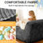 Méridienne convertible au sol convertible pour lire, travailler, dormir, avec soutien ergonomique à 3 zones, velours côtelé, flanelle gris foncé, lit de relaxation à boucles multiples, design
