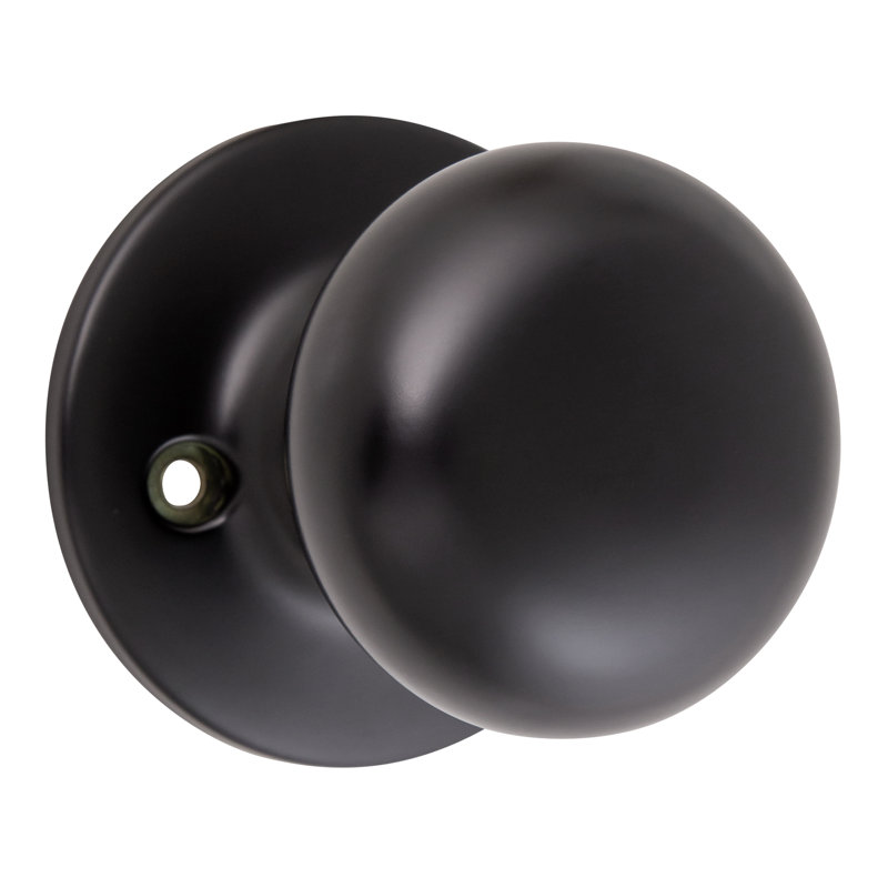 Cambridge Single Dummy Door Knob, Matte Black