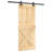 Vidaxl Sliding Door With Hardware Set 33.5X82.7" Solid Wood Pine-116488429-116488432