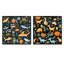 Dinosaurs Roar IV - ensemble de 2 reproductions d'art sur toile-102574830-102574835