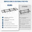 Étagères murales robustes pour garage – Rangement métallique 1x4 pi / 2x4 pi pour l'organisation du garage – Lot de 1/2-634211941