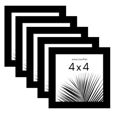 Picture Frame - Set of 5 - Photo Frame with Polished Plexiglass for Tabletop and Wall Display