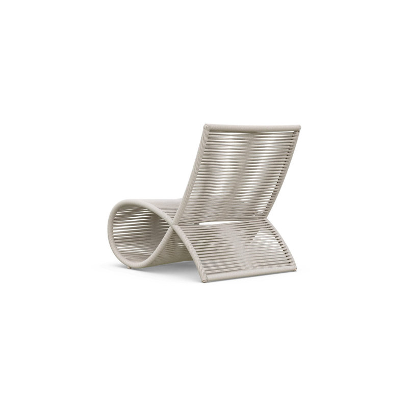 Wave Club Chair, Matte Ivory