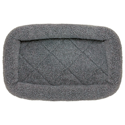 Faux Lambswool Crate Bolster Pet Bed
