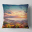 Coucher de soleil coloré dans les montagnes brumeuses - coussin à imprimé paysage-514564346-514564350