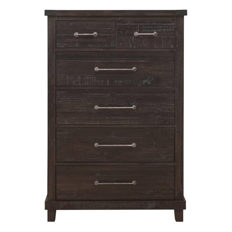 Commode 5 tiroirs avec miroir Carriana