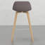 Of 2 Counter Stools - Fabric Seat, Legs, Trendsetting Style Bar Upholstered Veneer Frame