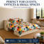 Lit escamotable Night & Day Furniture avec matelas en mousse à mémoire de forme de 15 cm, format Queen, couleur Ivoire Provence