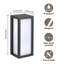Gordean Black 25cm H Outdoor Flush Mount