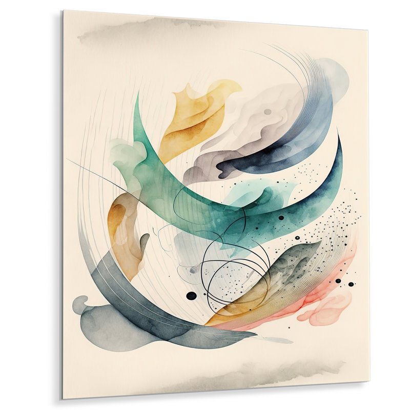 Diamonta Modern Abstract Wall Decor on Metal, 20" H x 12" W x 1" D