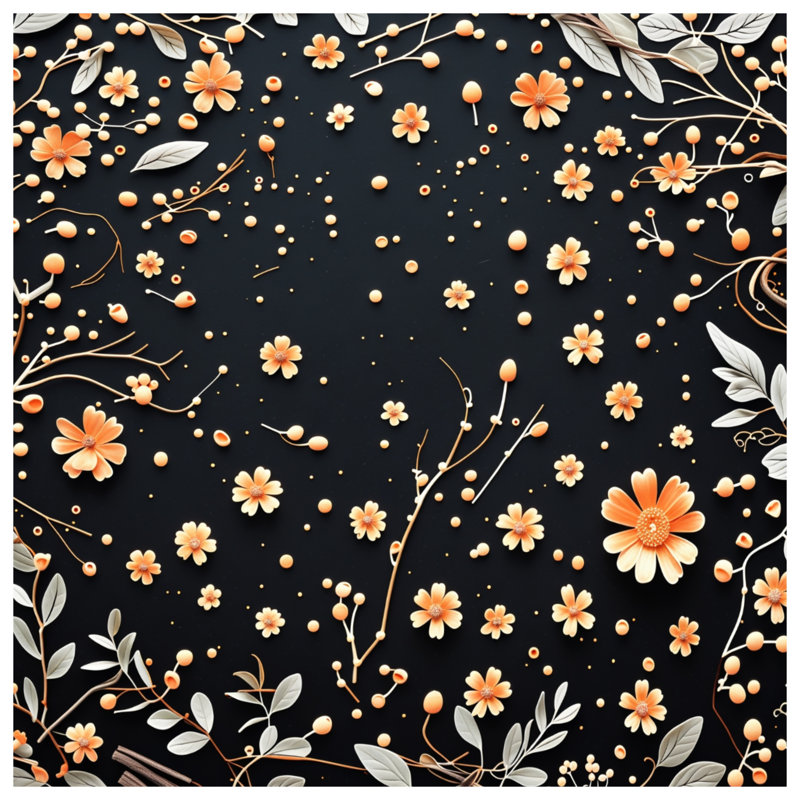 Coussin Floral, 26 x 26 inches
