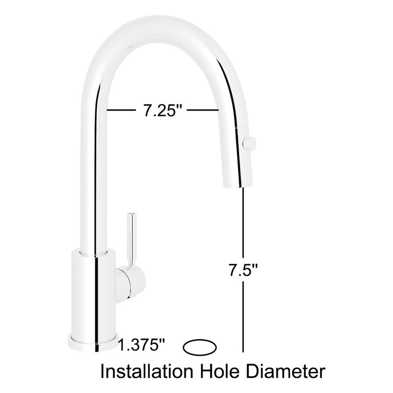 Holborn Pull Down Bar Faucet, Stain Nickel