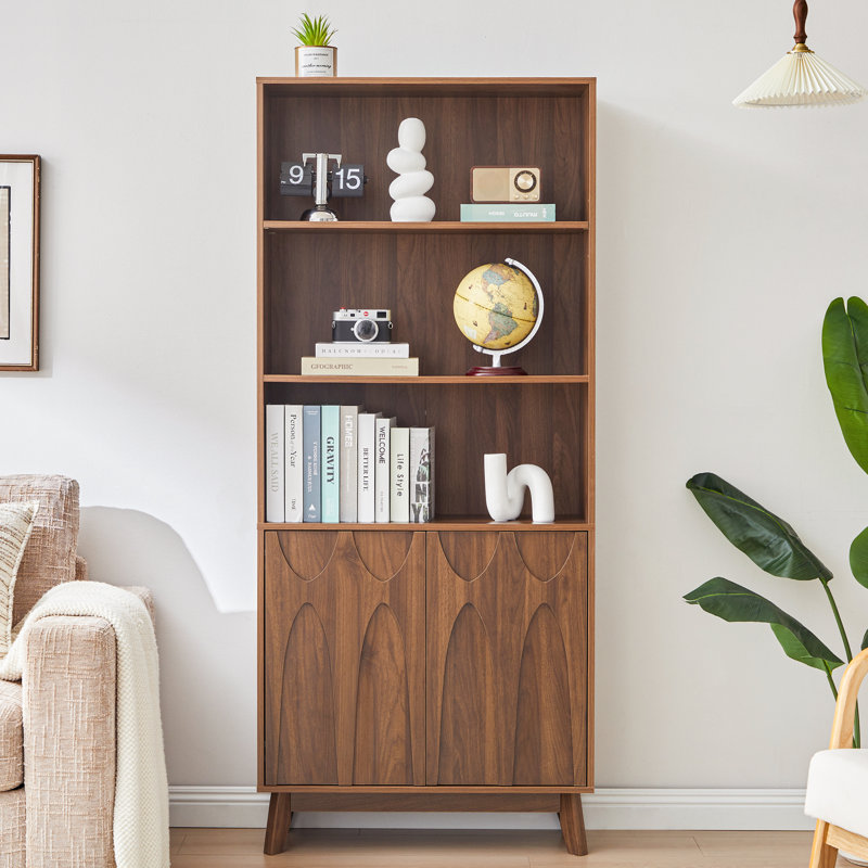 70.7" Storage Bookcase, Brown