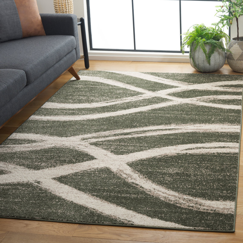 Tapis abstrait Cadon Performance, Rectangle de 5 pi x 8 pi