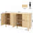 59.74" Modern Walnut Buffet Sideboard Cabinet With Storage-1329073294
