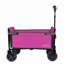 Chariot convertible 4 roues pliable rose avec banquette et fermetures à glissière latérales-130067544
