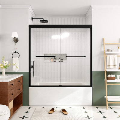 Porte de douche avec verre trempé