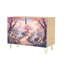 Buffet Buffet avec rangement Enchanting Fantasy Landscape Cherry Blossom Trees Castle avec 2 portes pour le salon et la cuisine