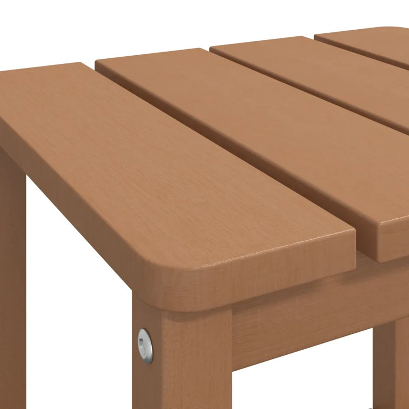 Raunds Steel Side Table, Brown