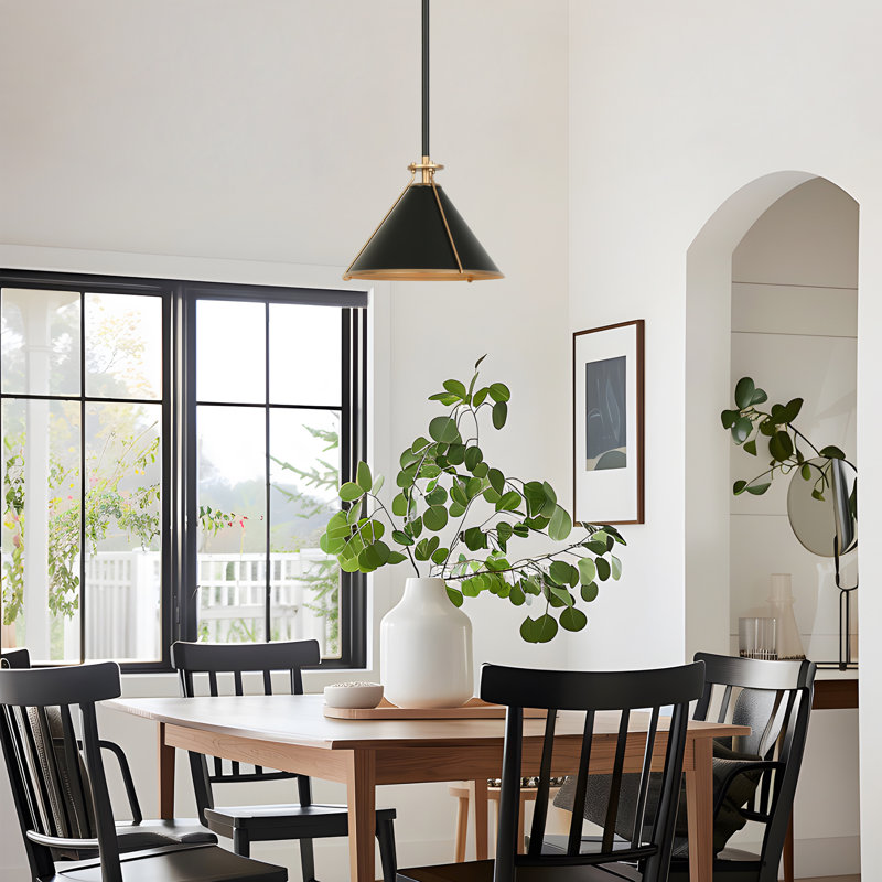  1-Light Large Single Cone Kitchen Island Pendant