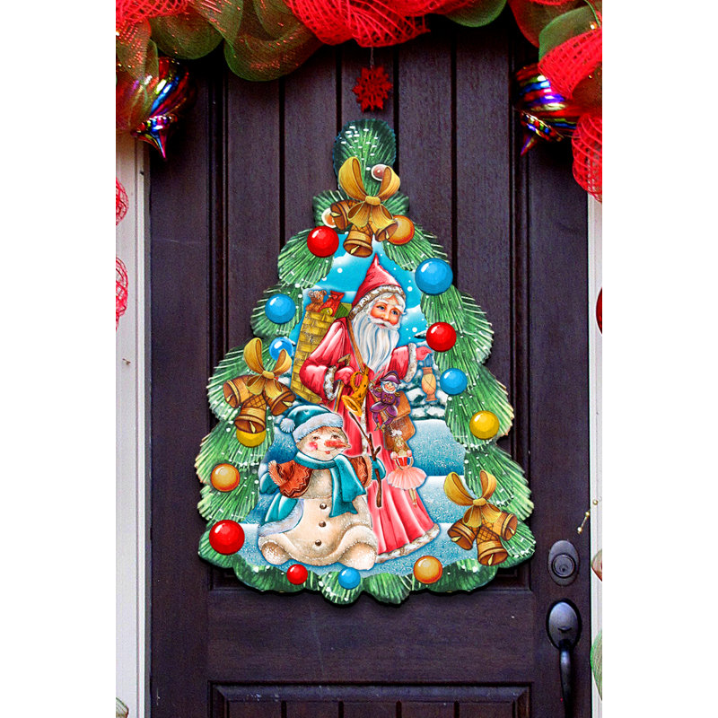 Cintre de porte de noël arrive