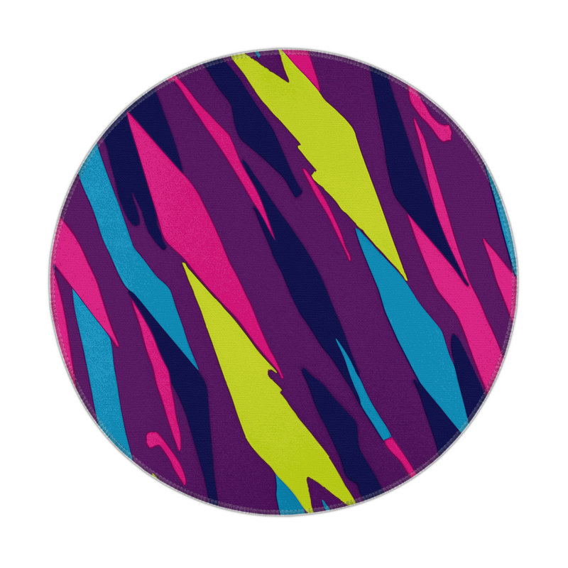 Dynamo Fade Indoor And Outdoor Area Rug, Round 5'